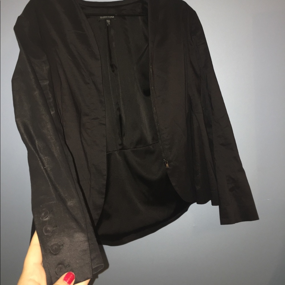 Vintage black blazer Eileen Fisher